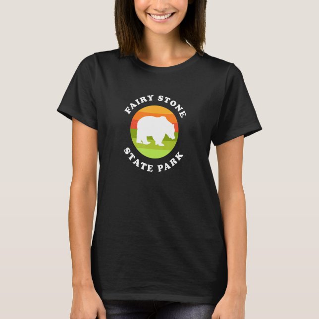 Fairy Stone State Park Virginia Bear VA Souvenir T-Shirt (Front)