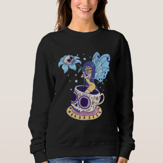 Fairy Sugar Skull Mug Butterfly Tea Pot Witch Magi Sweatshirt