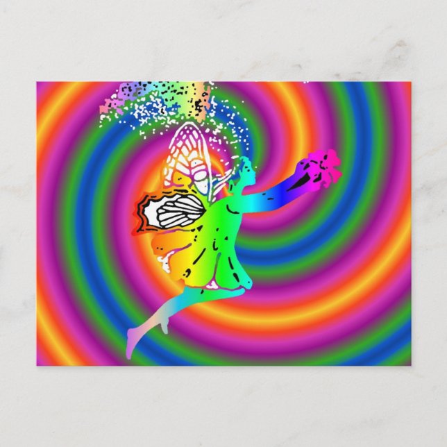fairy swirl postcard (Front)