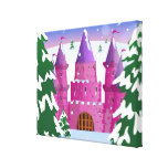 fairy-tail castle Winter Canvas Prints