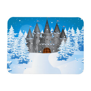 fairy-tail castle Winter Magnet