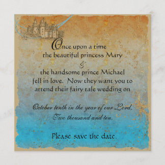 Fairy Tale Castle Enregistrer la carte Date