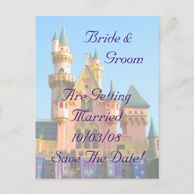 Fairy Tale Castle Enregistrer La Carte Date (Devant)