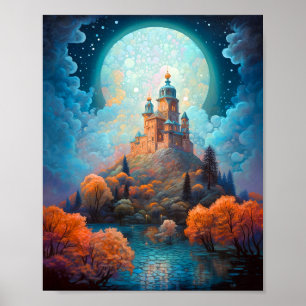 Fairy Tale Castle Fantasy Art Poster