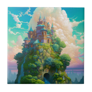 Fairy Tale Castle Fantasy Art Tile