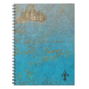 Fairy Tale Castle & Fleur de lis Notebook