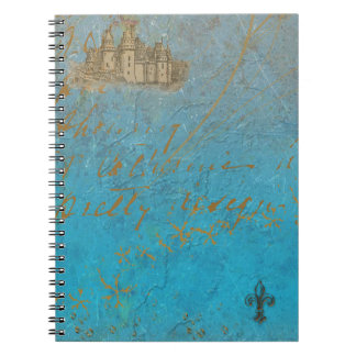 Fairy Tale Castle & Fleur de lis Notebook