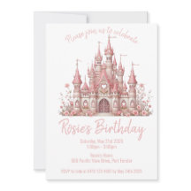 Fairy Tale Castle Girl Pink Birthday Party