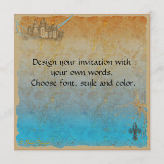 Fairy Tale Castle Invitation Card