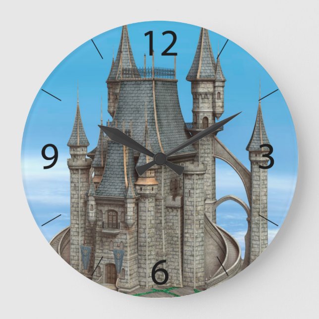 Fairy Tale Castle Large Clock (Front)