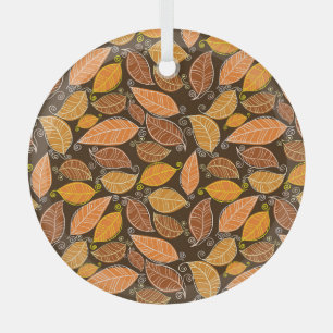 Fairy-tale Castle, Modern Oil Landscape. Glass Ornament