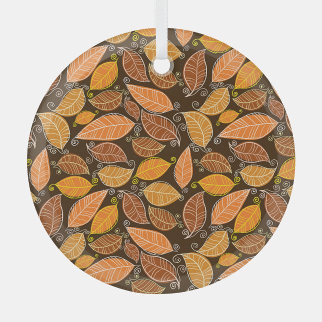 Fairy-tale Castle, Modern Oil Landscape. Glass Ornament (Front)