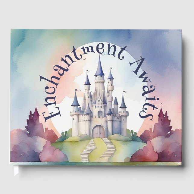Fairy Tale Castle Party Guest Book (Front)