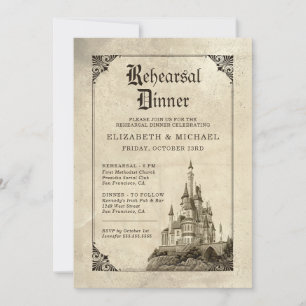 Fairy Tale Castle Rehearsal Dinner Save The Date