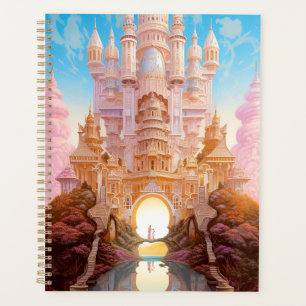 Fairy Tale Castle Rose White Gold Imaginaire Art