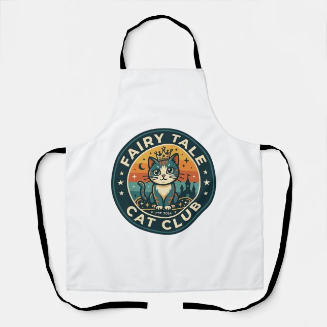 Fairy Tale Cat Cute Kitty Design - Fairy Tale Cat  Apron (Front)
