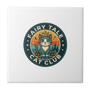 Fairy Tale Cat Cute Kitty Design - Fairy Tale Cat Tile