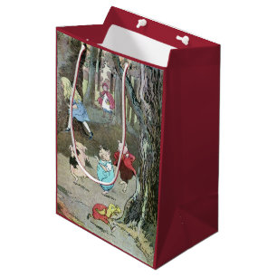 Fairy Tale Characters Vintage Scene Medium Gift Bag