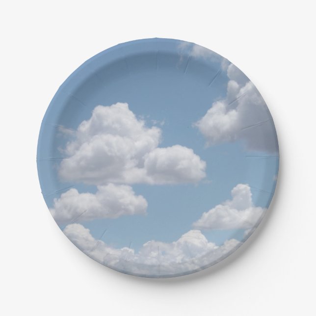 Fairy Tale Clouds Paper Plates (Front)