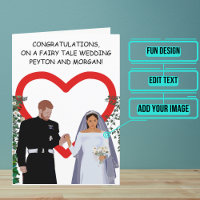 Fairy Tale Couple Wedding Day Congratulations