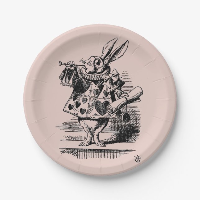 Fairy tale cube - Alice in Wonderland - Fairy Tale Paper Plate (Front)