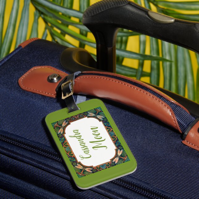 Fairy Tale Dragonfly Personalized Luggage Tag (Front Insitu 1)