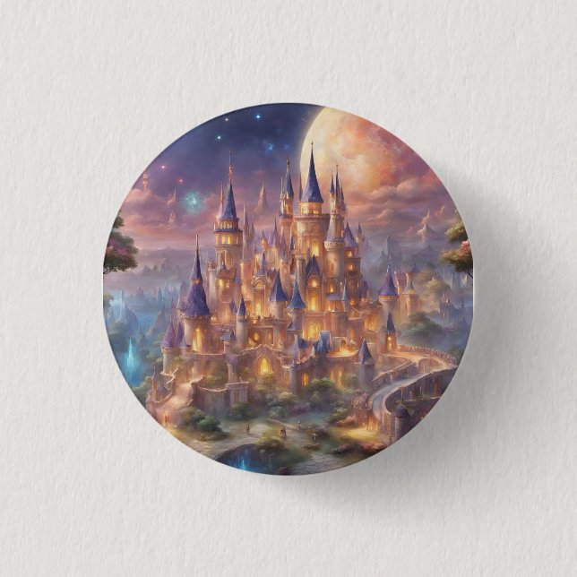 Fairy Tale Dreams 1 Inch Round Button (Front)