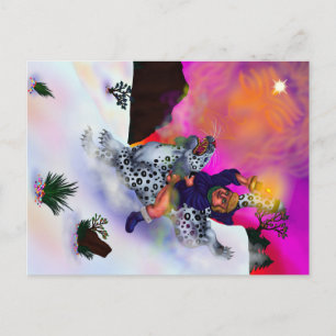 Fairy Tale Fantasy Light of Hope winter dream art Holiday Postcard