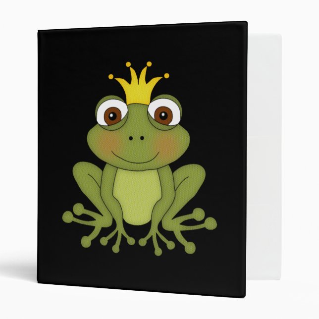 Fairy Tale Frog Prince with Crown Binder (Front/Inside)