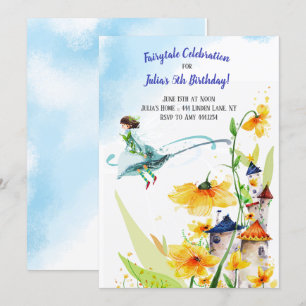 Fairy tale Garden Birthday Invitation