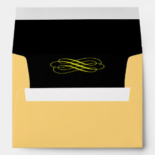 Fairy Tale in Black Wedding Invitation Envelope