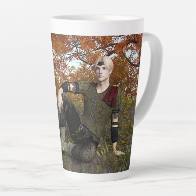 Fairy Tale Prince Latte Mug (Right Angle)