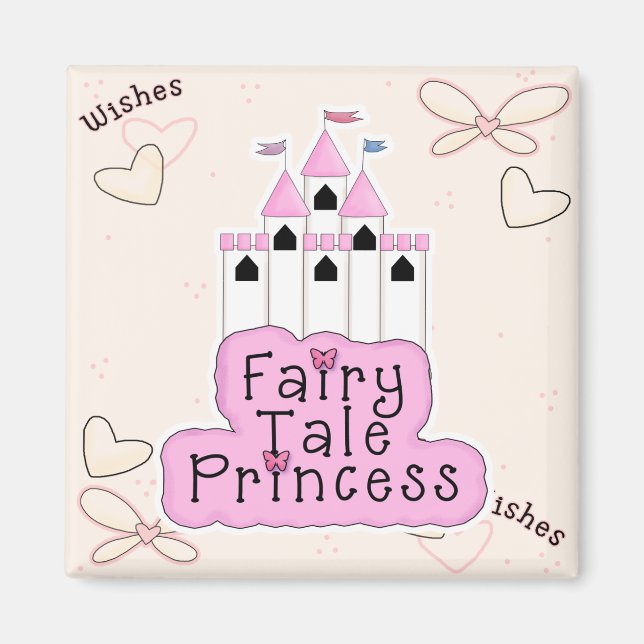 Fairy Tale Princess Castle Design Magnet (Front)