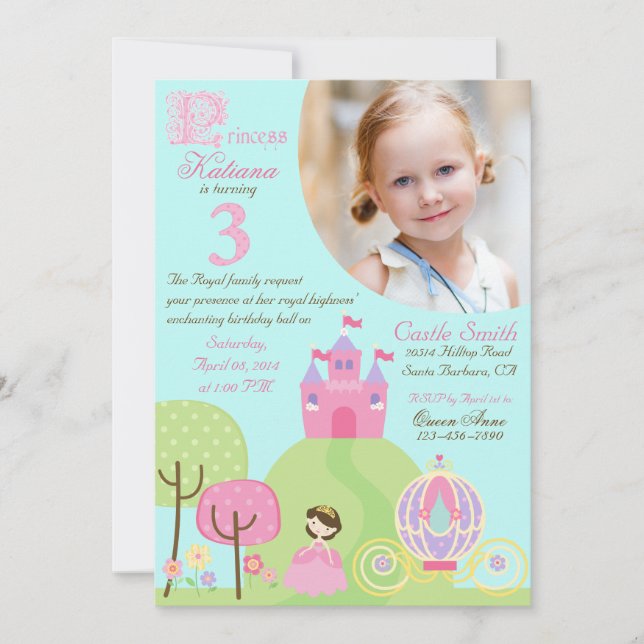 Fairy Tale Princess Troisième Invitation (Devant)