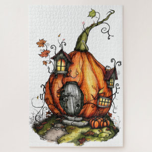 Fairy Tale Pumpkin House Jigsaw Puzzle