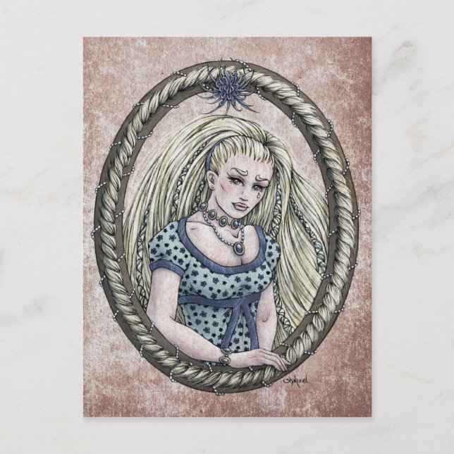 Fairy Tale "Rapunzel" Fantasy Art Postcard #1 (Front)
