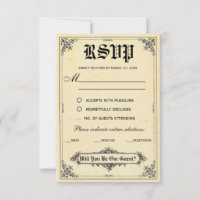 Fairy Tale Storybook Wedding RSVP Cards