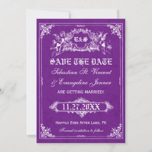 Fairy Tale Storybook Wedding Save the Date Cards