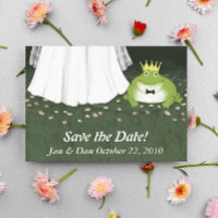 Fairy Tale Wedding Frog Prince Save the Date Funny