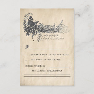 Fairy tale Wedding RSVP cards