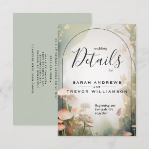 Fairy Tale Woodland Fairycore Romance Enclosure Card