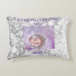 'Fairy tales do come true" throw pillow. Accent Pillow