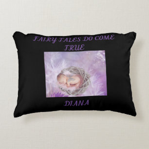 'Fairy tales do come true" throw pillow. Accent Pillow