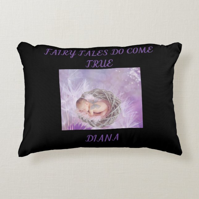'Fairy tales do come true" throw pillow. Accent Pillow (Front)