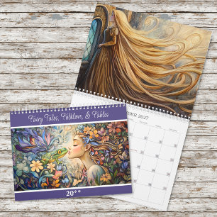 Fairy Tales, Folklore, and Fables 2027 2-Page Calendar