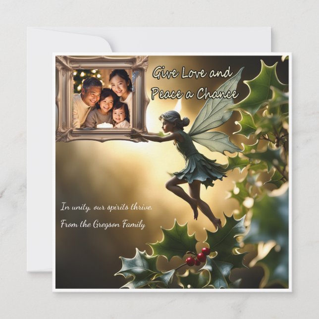 Fairy tales of Tranquility Share Love, Share Peace Card (Front)
