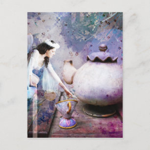 FAIRY TEA POSTCARD