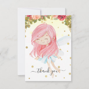 Fairy Thank You Cards Enchanted Garden
