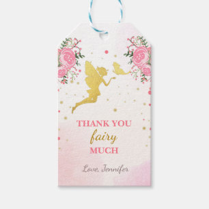 Fairy thank you tags Butterfly Magical Birthday