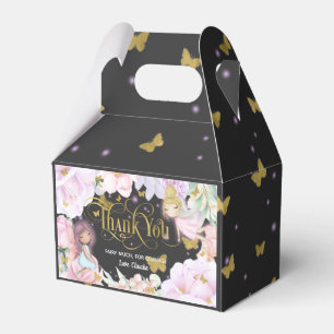 Fairy themed, enchanted garden party birthday favor box